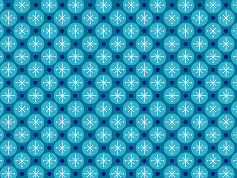 Blue Snowflake Background