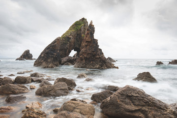 Fototapeta na wymiar Crohy Head sea arch, County Donegal, Ireland