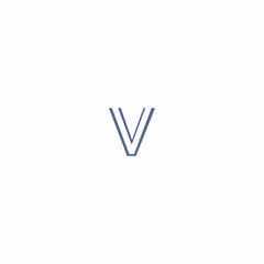 Letter V Line Logo