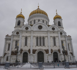 The Cathedral of Christ the Saviour in winter, Moscow