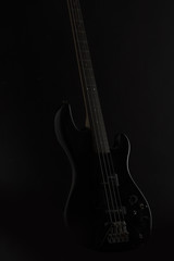 Obraz na płótnie Canvas black vintage bass
