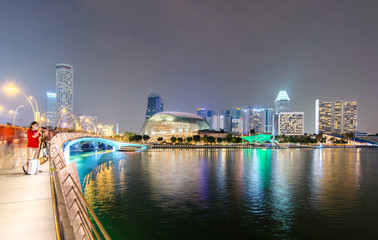 Fototapeta na wymiar Singapore city and often referred to as the Lion City