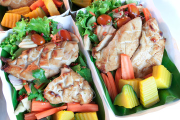 Grilled chicken steak