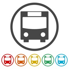 Bus symbol, Bus icon vector 