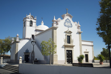Fototapeta na wymiar EUROPE PORTUGAL ALGARVE ALMANCIL CHURCH