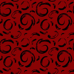 Vector seamless pattern. Abstract background with brush strokes.