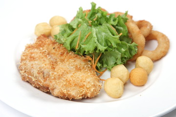 grilled chicken with vegetables