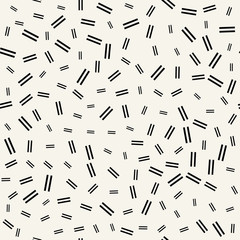 Abstract geometry black and white memphis style fashion pattern