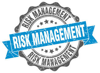 risk management stamp. sign. seal