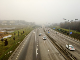 View from above of the Highway