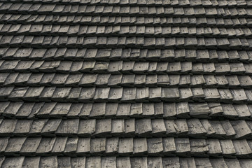 Old wooden roof