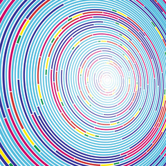 Vivid abstract background in minimalist style made from colorful circles. Business concept for cover decoration of brochure, flyer or report