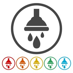 Shower vector icon, Single flat icon