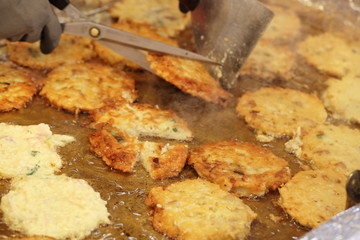 bindaetteok, mung-bean pancake, green-gram pancake