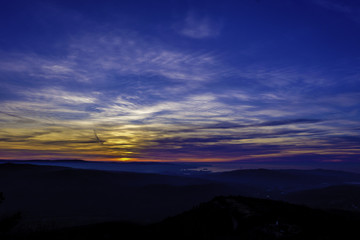 Sky and clouds at sunset