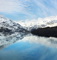 Approaching Johns Hopkins Inlet from Tarr Inlet, Glacier Bay National Park, Alaska