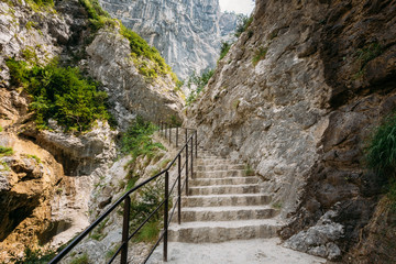 Beautiful Trail, Path, Way, Mountain Road In Verdon Gorge In France