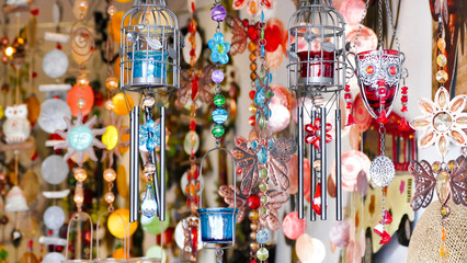 Obraz premium Colorful Wind chimes