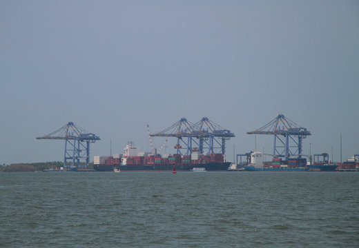 Sea Port Of Kochi, India