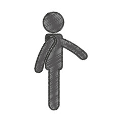 human silhouette isolated icon vector illustration design