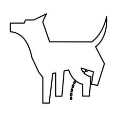 cute dog mascot isolated icon vector illustration design