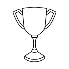 trophy winner award isolated icon vector illustration design