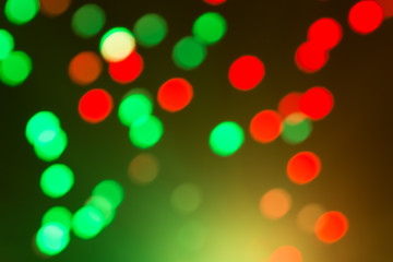 Defocused lights bokeh abstract background.