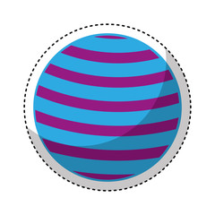 plastic ball isolated icon vector illustration design