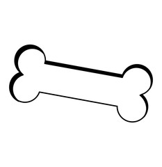 bone toy mascot isolated icon vector illustration design