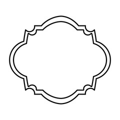 elegant frame isolated icon vector illustration design
