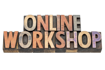 online workshop in wood type