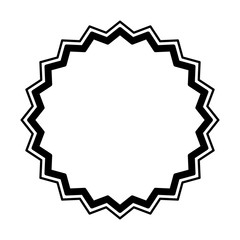 elegant circular frame icon vector illustration design