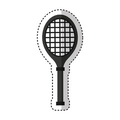 tennis racket isolated icon vector illustration design