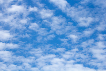 Clouds in the blue sky background.