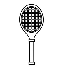 tennis racket isolated icon vector illustration design