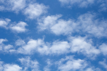 Fototapeta premium Chmury na tle niebieskiego nieba.