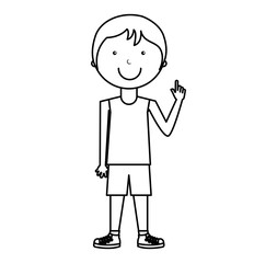 athlete avatar character icon vector illustration design