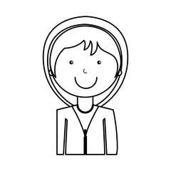 athlete avatar character icon vector illustration design