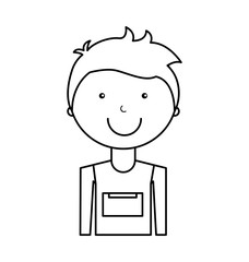 Obraz premium athlete avatar character icon vector illustration design