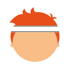 athlete avatar character icon vector illustration design