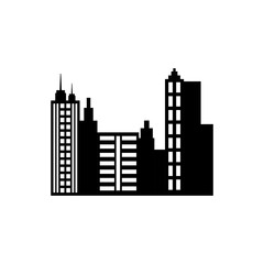 Fototapeta premium Miasto widok miejski ikona wektor ilustracja projekt graficzny