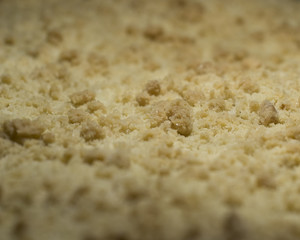 Streuselkuchen im Ofen