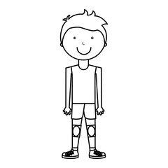 athlete avatar character icon vector illustration design