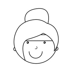 woman athlete avatar character vector illustration design