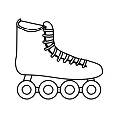 skate sport equipment icon vector illustration design