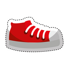 sport shoes isolated icon vector illustration design