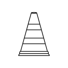 Traffic cone isolated icon vector illustration graphic design