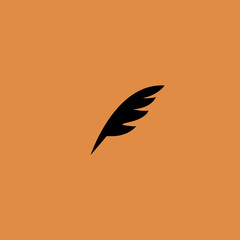 feather icon.flat design