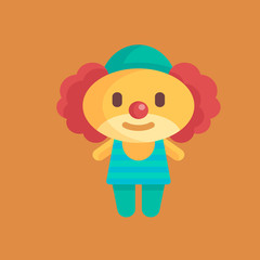 clown icon.flat design