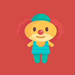 clown icon.flat design